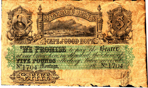 Montagu Bank note